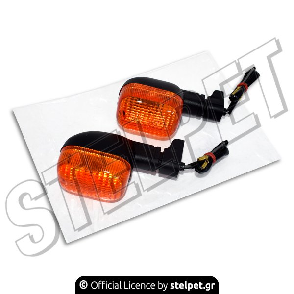 Φλας πίσω ζευγάρι Yamaha Crypton-R 115 πορτοκαλί 
